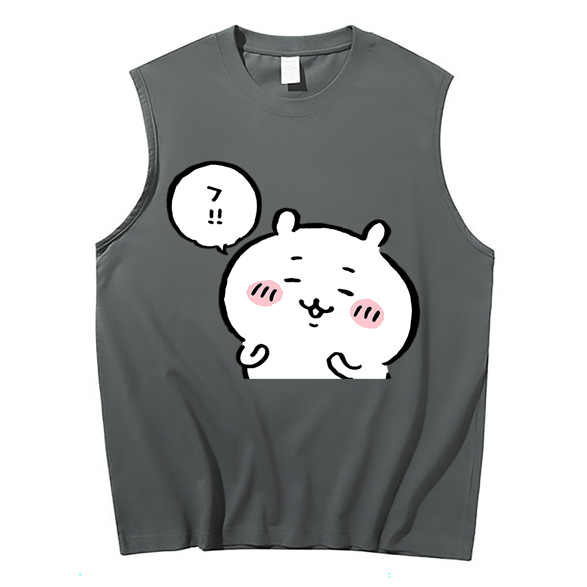 （画像用） ちいかわ ちいかわ Chii-kawa chiikawa コットン100％タンクトップ（フロントプリント）